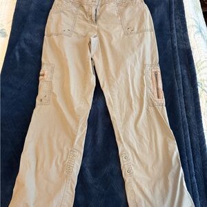 Chico's Khaki Cargo Pants